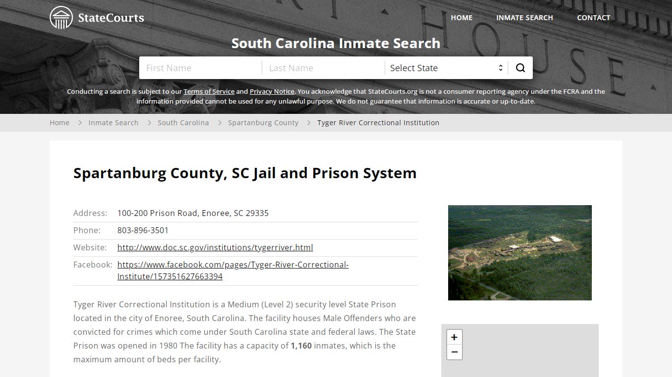 Tyger River Correctional Institution Inmate Records Search, South ...
